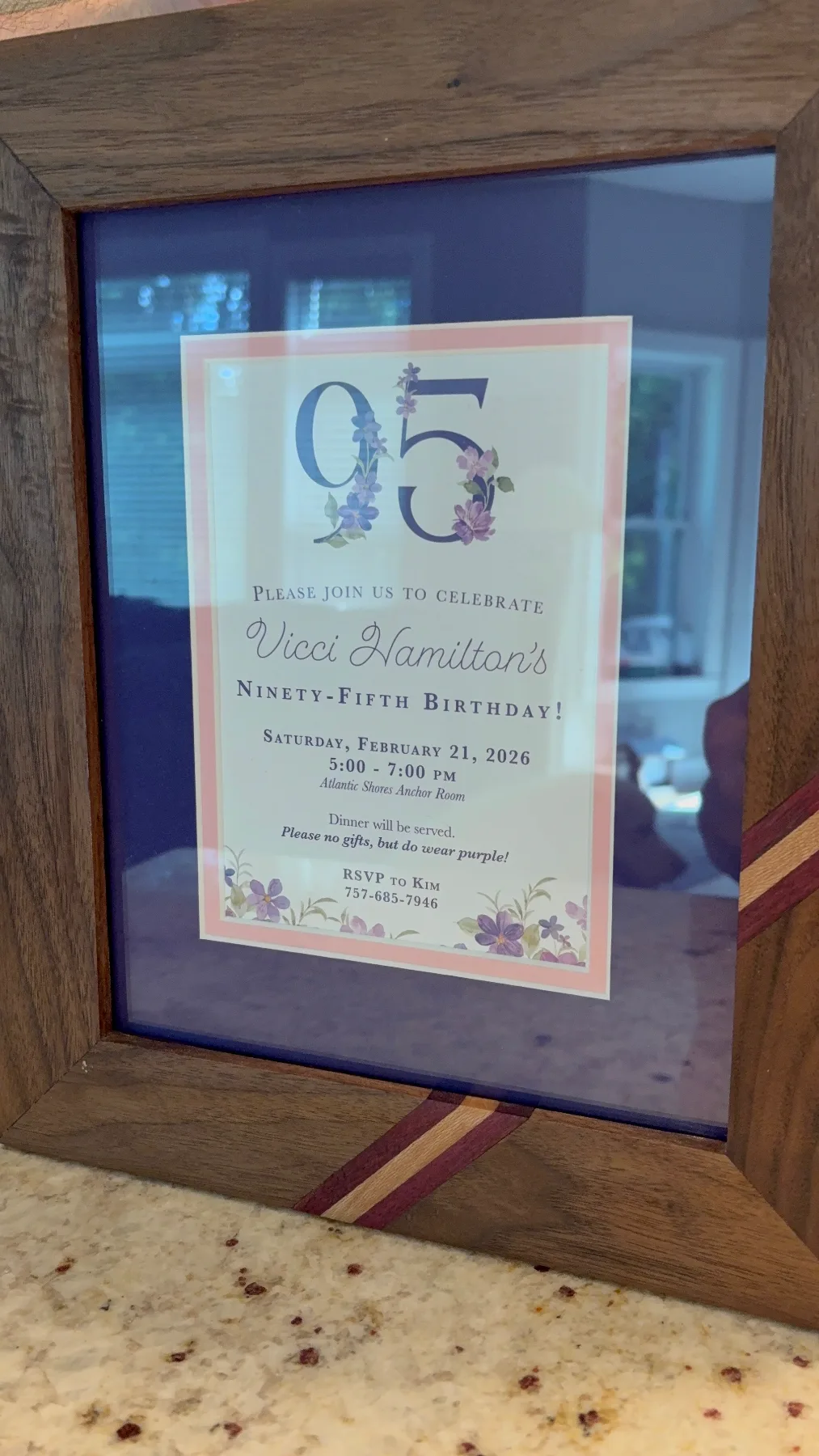 Gram's 95th Birthday Frame